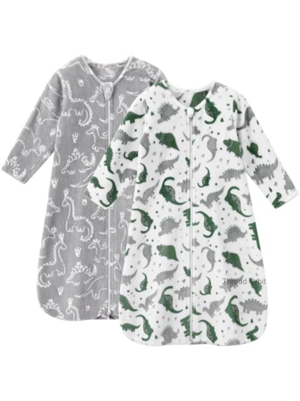 Baby Sleep Sack 6-12 Months Fleece Long Sleeve 2.0 TOG Wearable Blanket 2 Pack